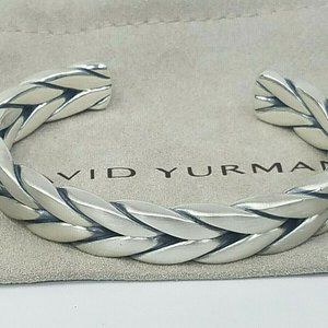 David Yumran 13mm Chevron Cuff Bracelet 925